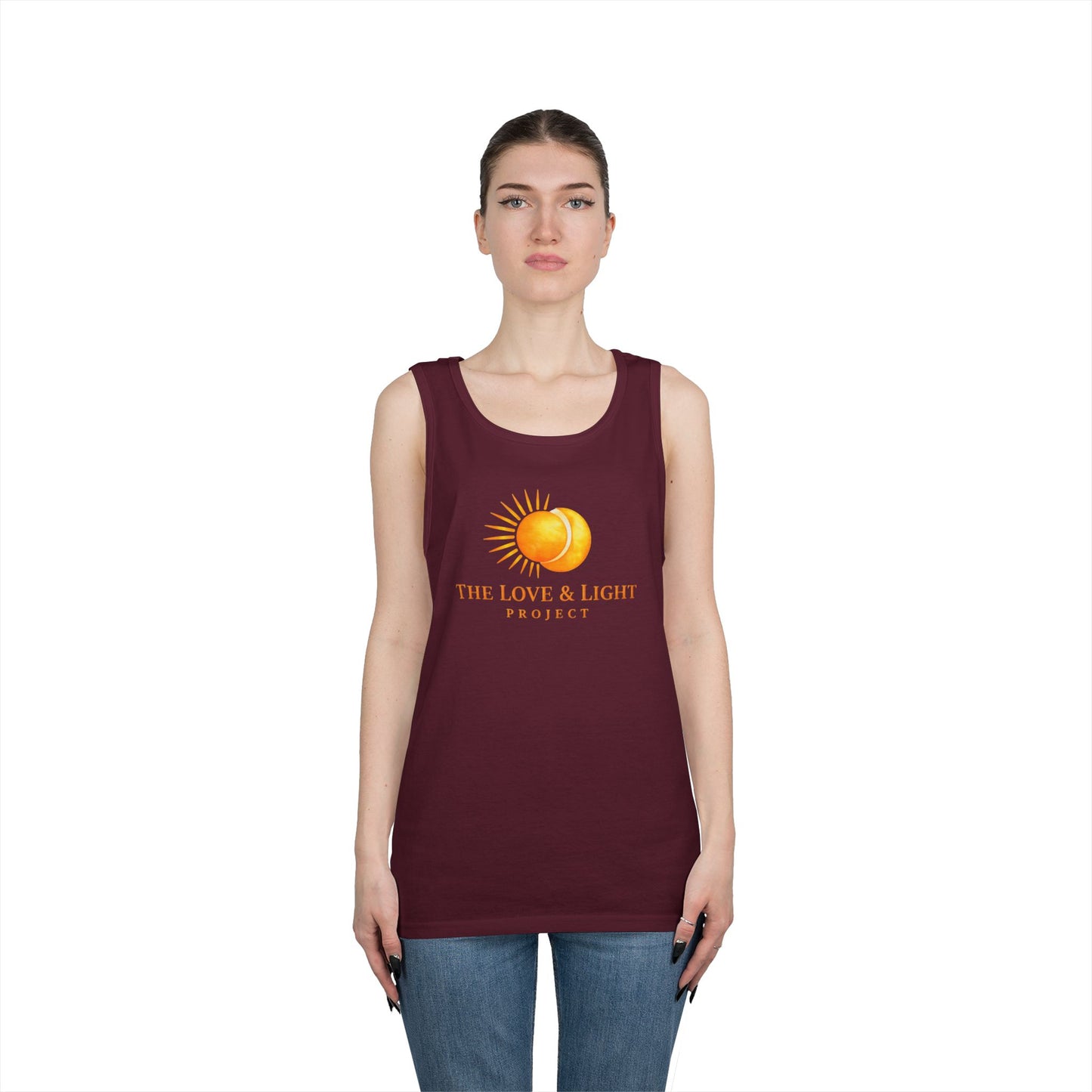 Love & Light Project Tank Top — Sunburst Logo Cotton Tank