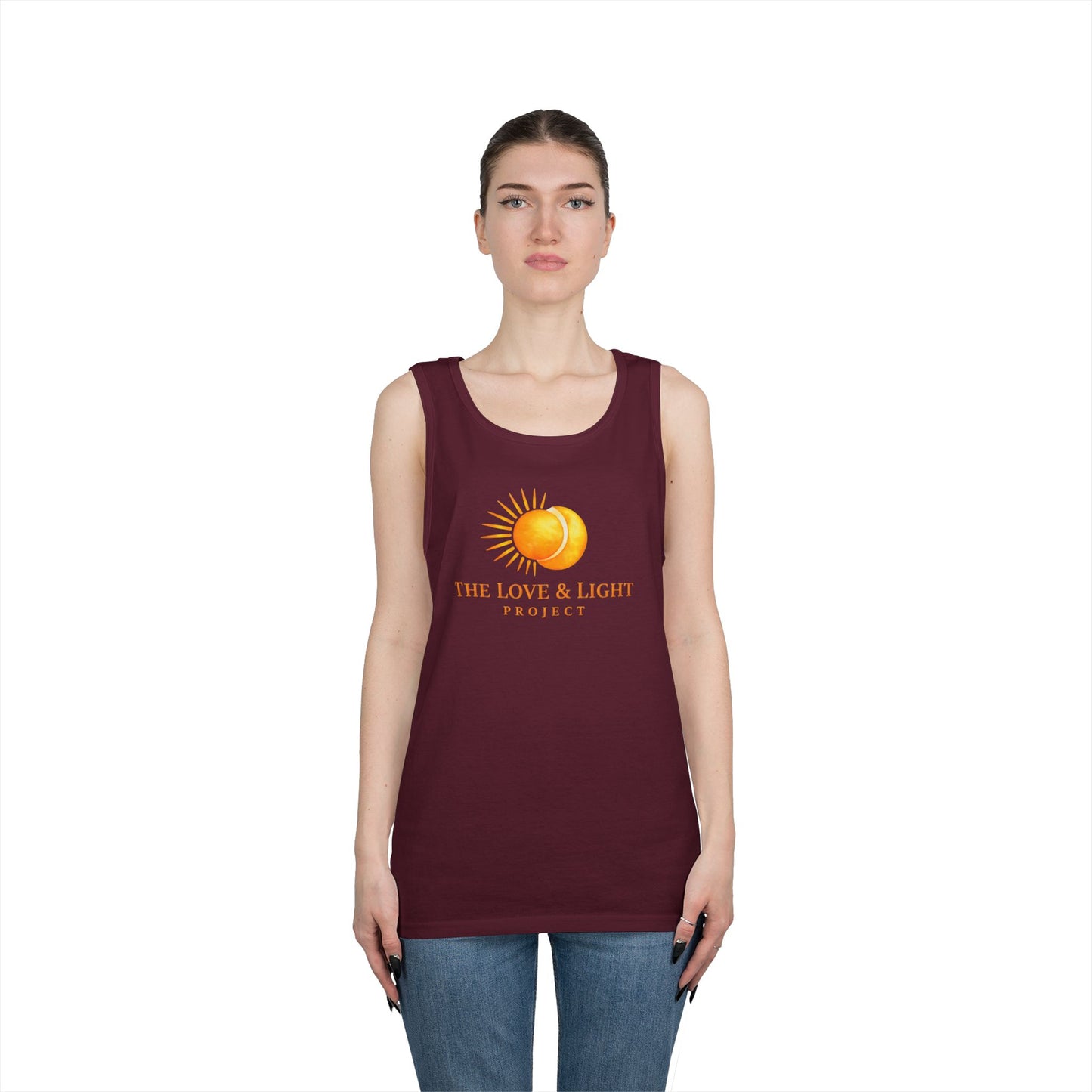 Love & Light Project Tank Top — Sunburst Logo Cotton Tank